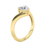 1CTW Heart Shaped Lab Grown Diamond (F/VS) Heart Shaped Ring in 14K Gold