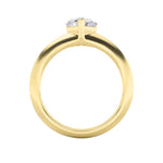 1CTW Heart Shaped Lab Grown Diamond (F/VS) Heart Shaped Ring in 14K Gold