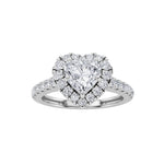 1.5CTW Heart Shaped Lab Grown Diamond (F/VS) Heart Shaped Ring in 14K Gold
