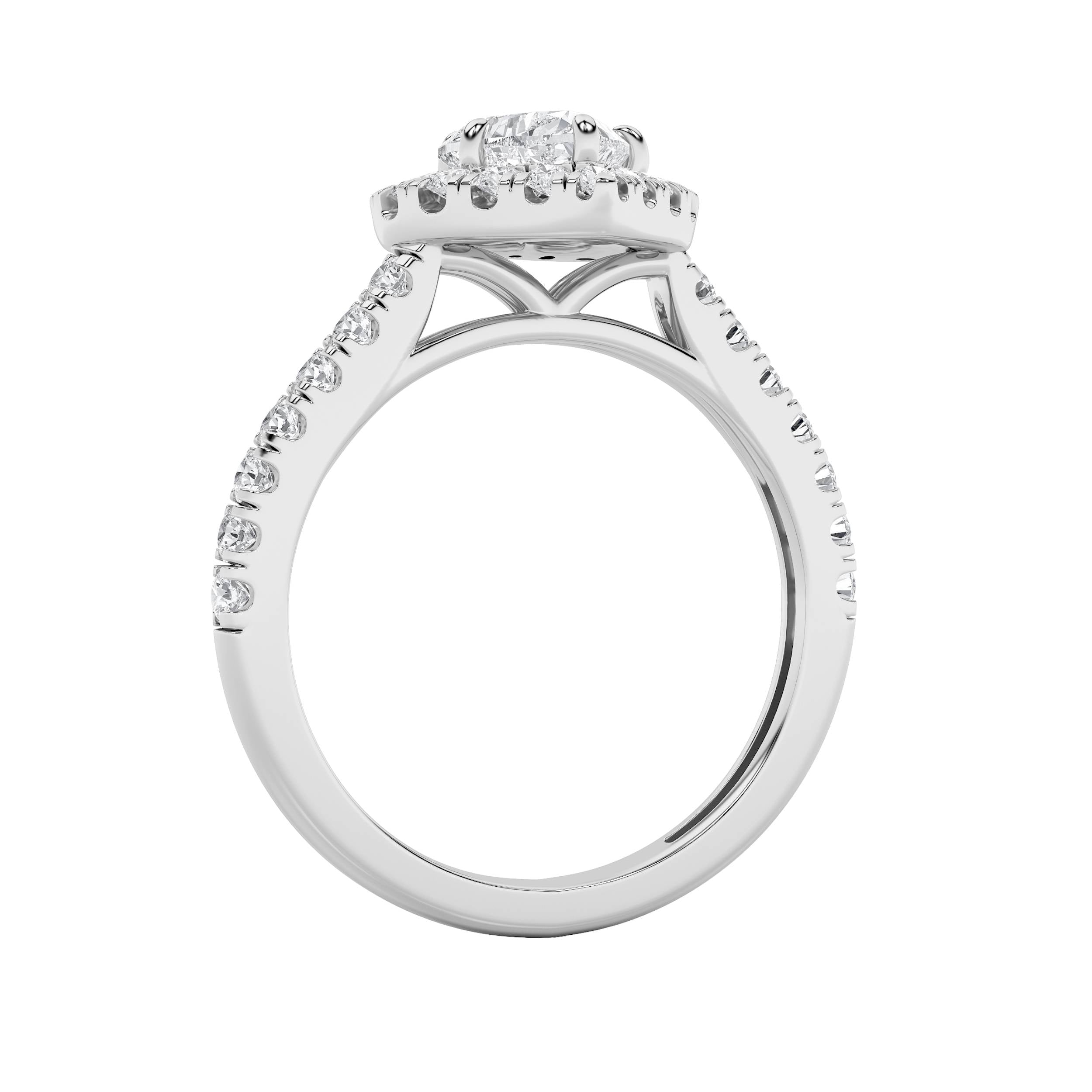 1.5CTW Heart Shaped Lab Grown Diamond (F/VS) Heart Shaped Ring in 14K Gold