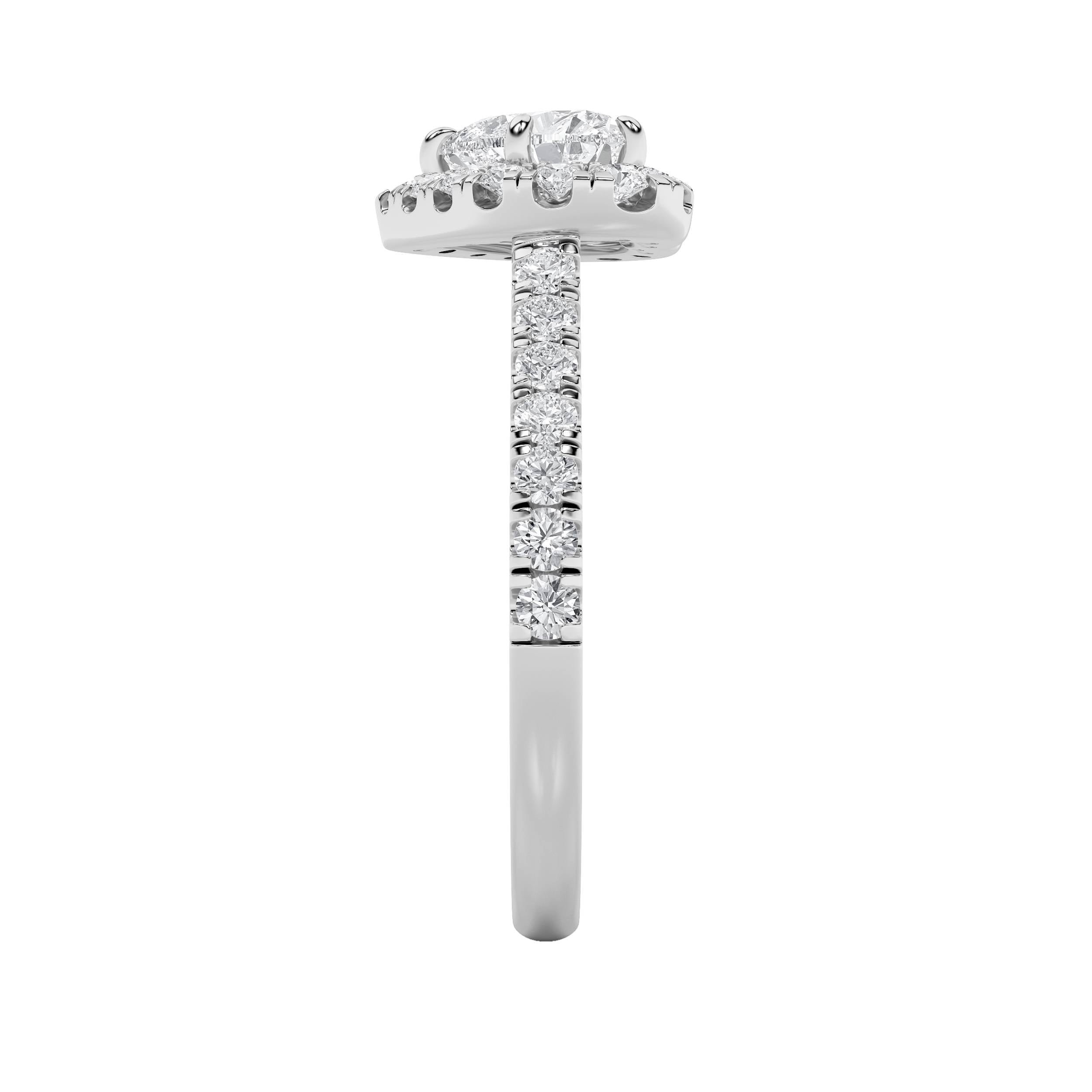 1.5CTW Heart Shaped Lab Grown Diamond (F/VS) Heart Shaped Ring in 14K Gold