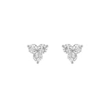 1.5CTW Round Shaped Lab Grown Diamond (F/VS) Three Stone Earrings in 14K Gold