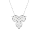 1CTW Round Shaped Lab Grown Diamond (F/VS) Three Stone Pendant in 14K Gold