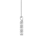 1CTW Round Shaped Lab Grown Diamond (F/VS) Three Stone Pendant in 14K Gold