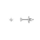 0.25CTW Round Shaped Lab Grown Diamond (F/VS) Stud Earrings in 14K Gold