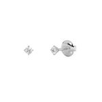 0.25CTW Round Shaped Lab Grown Diamond (F/VS) Stud Earrings in 14K Gold
