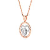 1CTW Oval Shaped Lab Grown Diamond (F/VS) Zodiac Pendant in 14K Gold