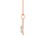 1CTW Oval Shaped Lab Grown Diamond (F/VS) Zodiac Pendant in 14K Gold
