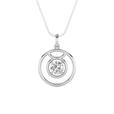 1CTW Round Shaped Lab Grown Diamond (F/VS) Zodiac Pendant in 14K Gold