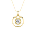 1CTW Round Shaped Lab Grown Diamond (F/VS) Zodiac Pendant in 14K Gold
