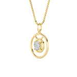 1CTW Round Shaped Lab Grown Diamond (F/VS) Zodiac Pendant in 14K Gold