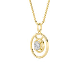 1CTW Round Shaped Lab Grown Diamond (F/VS) Zodiac Pendant in 14K Gold