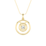 1CTW Round Shaped Lab Grown Diamond (F/VS) Zodiac Pendant in 14K Gold