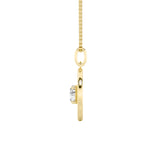 1CTW Round Shaped Lab Grown Diamond (F/VS) Zodiac Pendant in 14K Gold