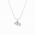 1CTW Pear Shaped Lab Grown Diamond (F/VS) Zodiac Pendant in 14K Gold