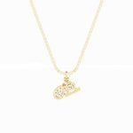1CTW Pear Shaped Lab Grown Diamond (F/VS) Zodiac Pendant in 14K Gold