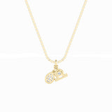 1CTW Pear Shaped Lab Grown Diamond (F/VS) Zodiac Pendant in 14K Gold