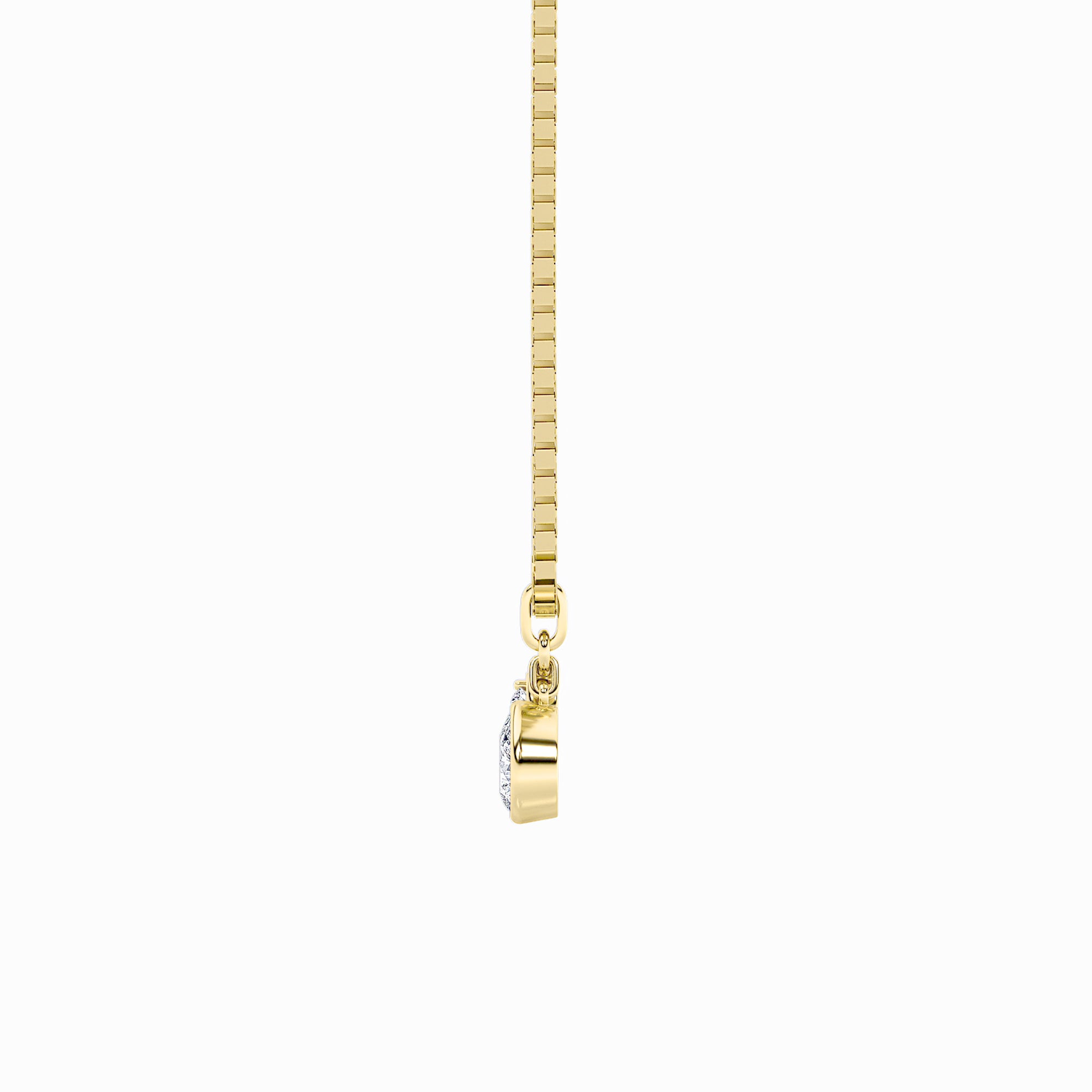1CTW Pear Shaped Lab Grown Diamond (F/VS) Zodiac Pendant in 14K Gold