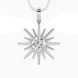1.5CTW Round Shaped Lab Grown Diamond (F/VS) Astralis Pendant in 14K Gold