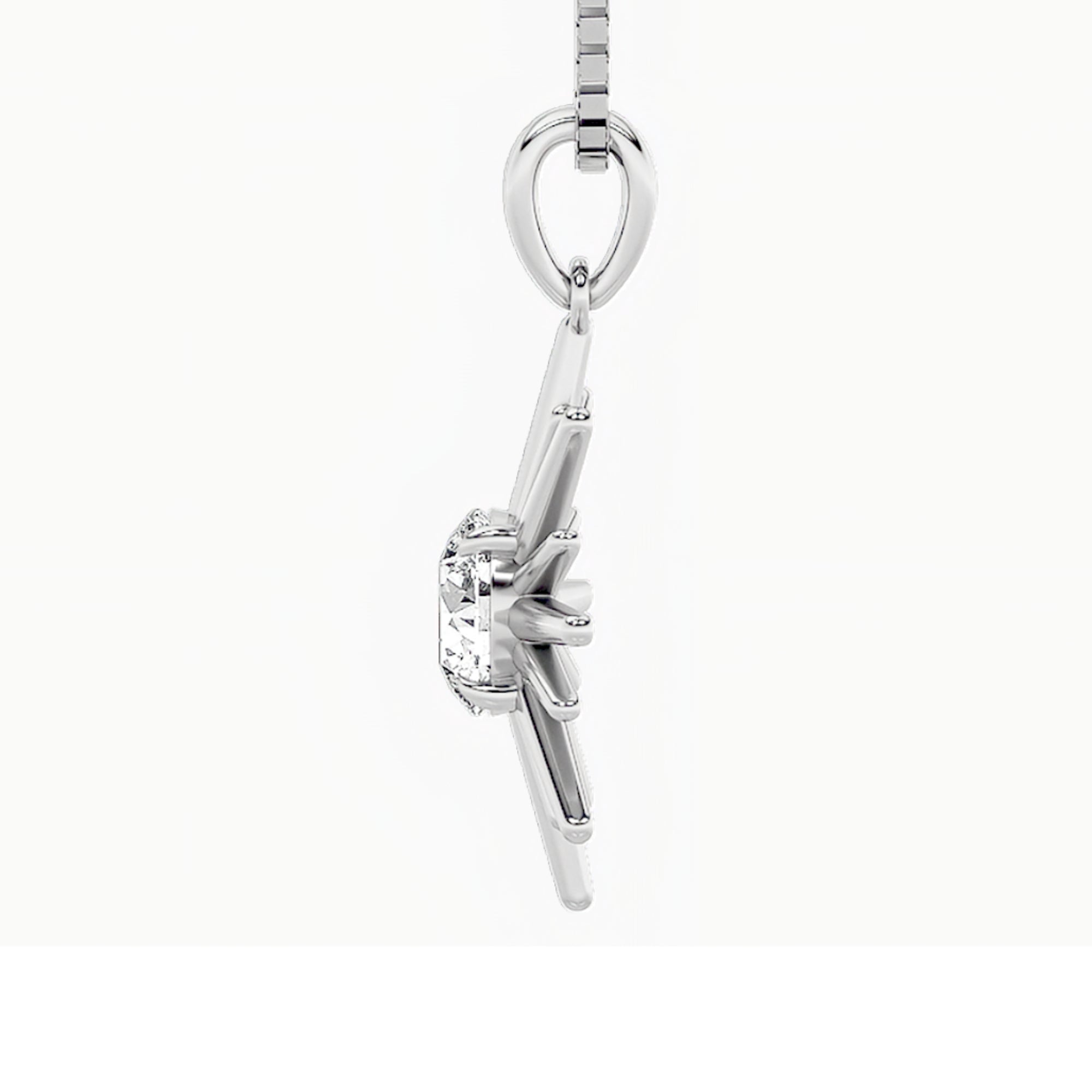 1.5CTW Round Shaped Lab Grown Diamond (F/VS) Astralis Pendant in 14K Gold