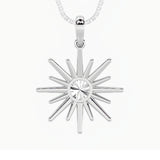 1.5CTW Round Shaped Lab Grown Diamond (F/VS) Astralis Pendant in 14K Gold
