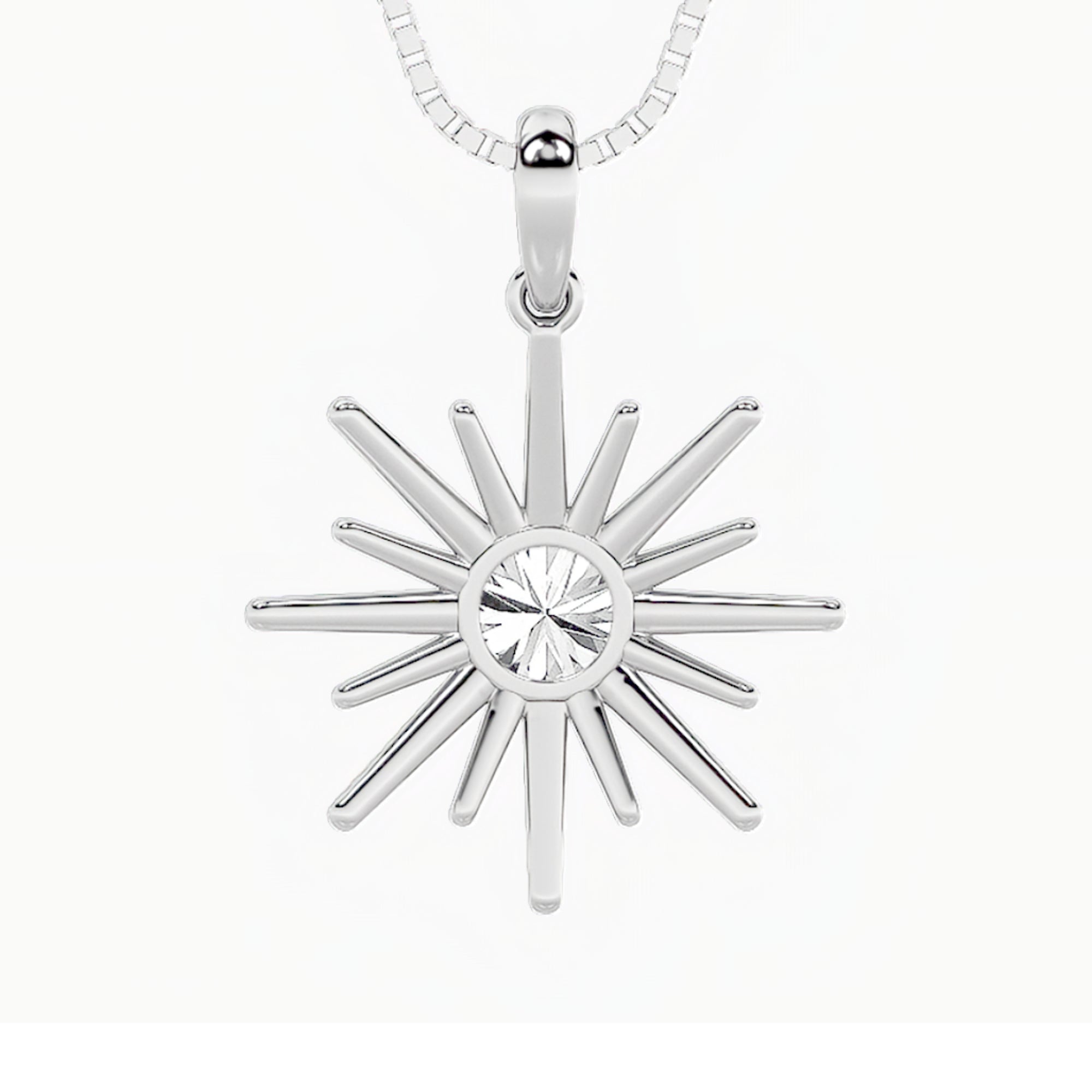 1.5CTW Round Shaped Lab Grown Diamond (F/VS) Astralis Pendant in 14K Gold
