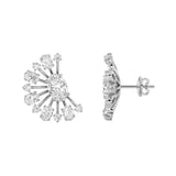 4.5CTW Oval Shaped Lab Grown Diamond (F/VS) Astralis Earrings in 14K Gold