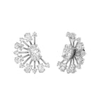 4.5CTW Oval Shaped Lab Grown Diamond (F/VS) Astralis Earrings in 14K Gold