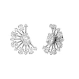 4.5CTW Oval Shaped Lab Grown Diamond (F/VS) Astralis Earrings in 14K Gold