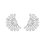 4.5CTW Oval Shaped Lab Grown Diamond (F/VS) Astralis Earrings in 14K Gold
