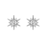 2CTW Round Shaped Lab Grown Diamond (F/VS) Astralis Earrings in 14K Gold