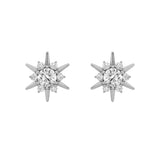 2CTW Round Shaped Lab Grown Diamond (F/VS) Astralis Earrings in 14K Gold