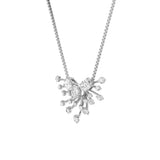 3CTW Round Shaped Lab Grown Diamond (F/VS) Astralis Necklace in 14K Gold