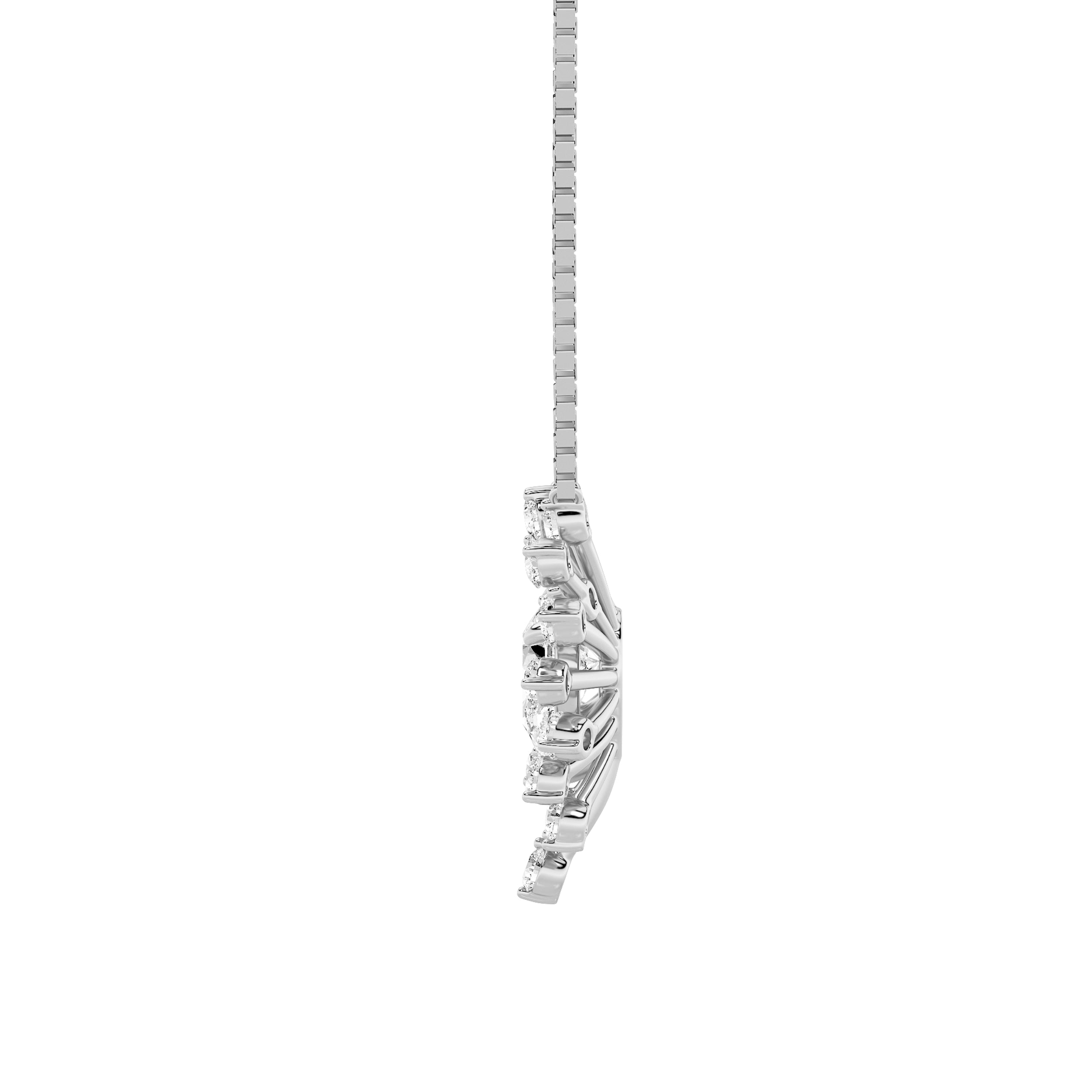 1.5CTW Pear Shaped Lab Grown Diamond (F/VS) Astralis Necklace in 14K Gold