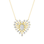 1.5CTW Pear Shaped Lab Grown Diamond (F/VS) Astralis Necklace in 14K Gold