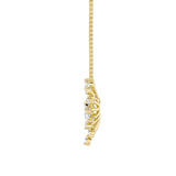 1.5CTW Pear Shaped Lab Grown Diamond (F/VS) Astralis Necklace in 14K Gold