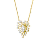 1.5CTW Pear Shaped Lab Grown Diamond (F/VS) Astralis Necklace in 14K Gold