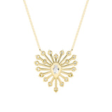 1.5CTW Pear Shaped Lab Grown Diamond (F/VS) Astralis Necklace in 14K Gold