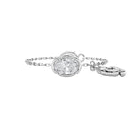 1CTW Oval Shaped Lab Grown Diamond (F/VS) Bolo Bracelet in 14K Gold
