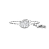 1CTW Oval Shaped Lab Grown Diamond (F/VS) Bolo Bracelet in 14K Gold
