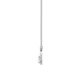 0.5CTW Oval Shaped Lab Grown Diamond (F/VS) Heart Shaped Necklace in 14K Gold