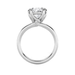 5CTW Oval Shaped Lab Grown Diamond (F/VS) Bold Split Shank Solitaire Engagement Ring in 14K Gold