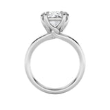 5CTW Oval Shaped Lab Grown Diamond (F/VS) Bold Split Shank Solitaire Engagement Ring in 14K Gold