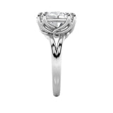 5CTW Oval Shaped Lab Grown Diamond (F/VS) Bold Split Shank Solitaire Engagement Ring in 14K Gold