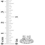 4.5CTW Elongated Cushion Shaped Lab Grown Diamond (F/VS) Bold Accented East West Set Engagement Ring in 14K Gold