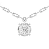 2CTW Round Shaped Lab Grown Diamond (F/VS) Strata Chic Collection Necklace in 14K Gold