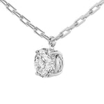 2CTW Round Shaped Lab Grown Diamond (F/VVS) Strata Chic Collection Necklace in 14K Gold