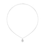 2CTW Pear Shaped Lab Grown Diamond (F/VS) Strata Chic Collection Necklace in 14K Gold