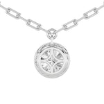 2CTW Round Shaped Lab Grown Diamond (F/VS) Strata Chic Collection Necklace in 14K Gold