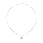 2CTW Round Shaped Lab Grown Diamond (F/VS) Strata Chic Collection Necklace in 14K Gold